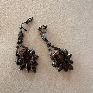 Elegant Black Beaded Earrings